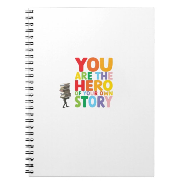 CADERNO ESPIRAL YOU ARE THE HERO  (Frente)