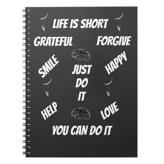 CADERNO ESPIRAL YOU CAN DO IT (Frente)