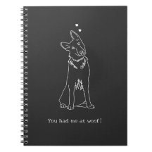 You Had me at Woof Dog Lover Simple Outline Design