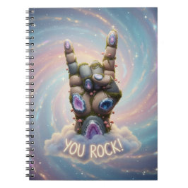 Caderno Espiral You Rock - Whimsical designed Spiral notebook