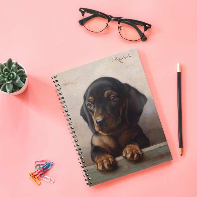 Caderno Espiral Young Dachshund | Carl Reichert (Criador carregado)