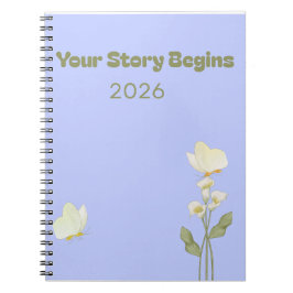 Caderno Espiral Your Story Begins – A Journal for New Beginnings