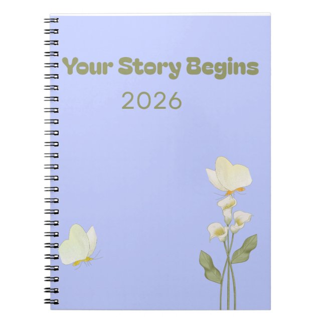 Caderno Espiral Your Story Begins – A Journal for New Beginnings (Frente)