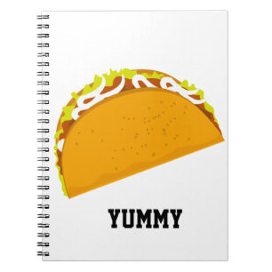 Caderno Espiral Yummy Taco