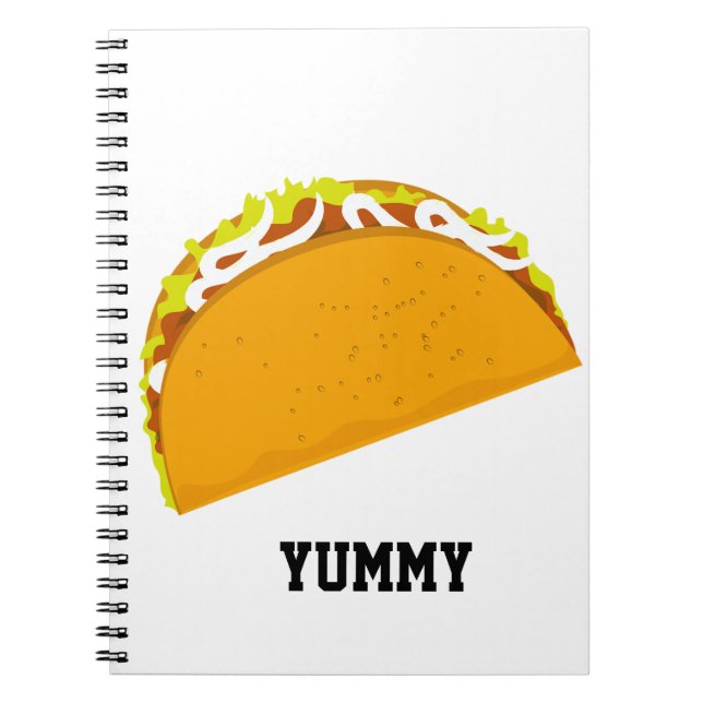 Caderno Espiral Yummy Taco (Frente)