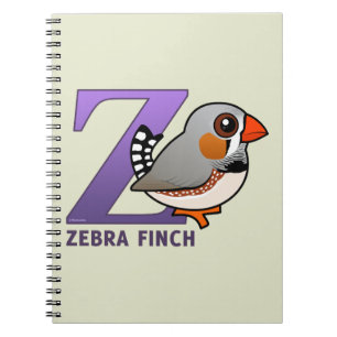 Caderno Espiral Z é para o passarinho de zebra