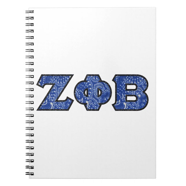 Caderno Espiral Z Phi B Bandana Letters (Frente)