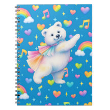 Zarah Dancing Polar Bear Notebook