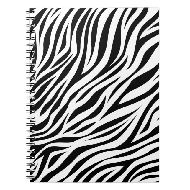Caderno Espiral Zebra Animal Skin Impressão Pattern-15391 (Frente)