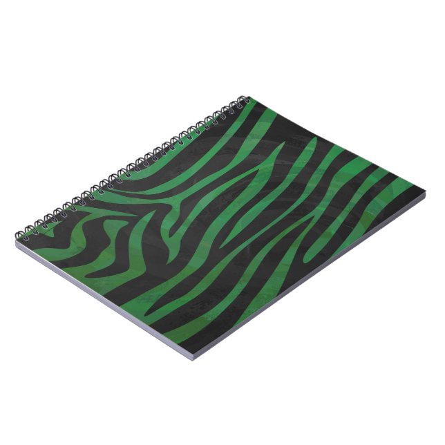 Caderno Espiral Zebra Black e Green Impressão (Left Side)