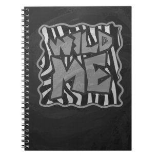 Caderno Espiral Zebra Black e Light Cinzas Selvagens