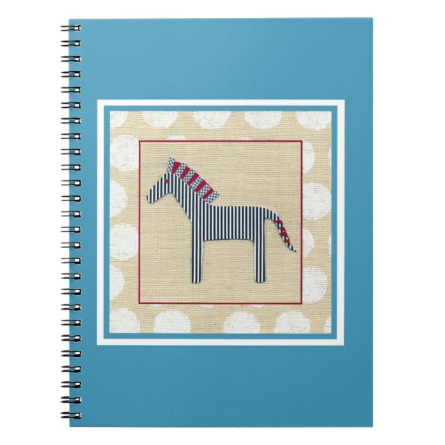 Caderno Espiral Zebra Cutout no Fundo de Creme (Frente)