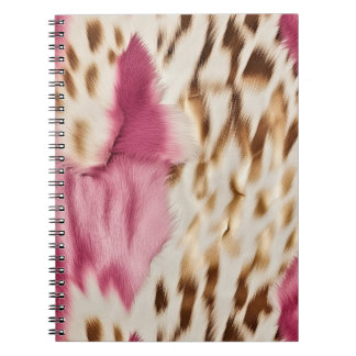 Caderno Espiral Zebra Dourada Rosa na moda
