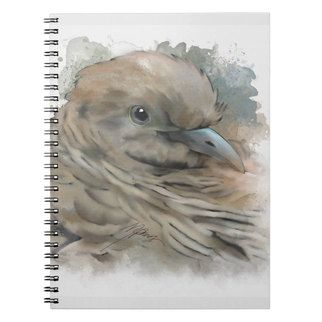 Caderno Espiral Zebra Dove Watercolor (Frente)