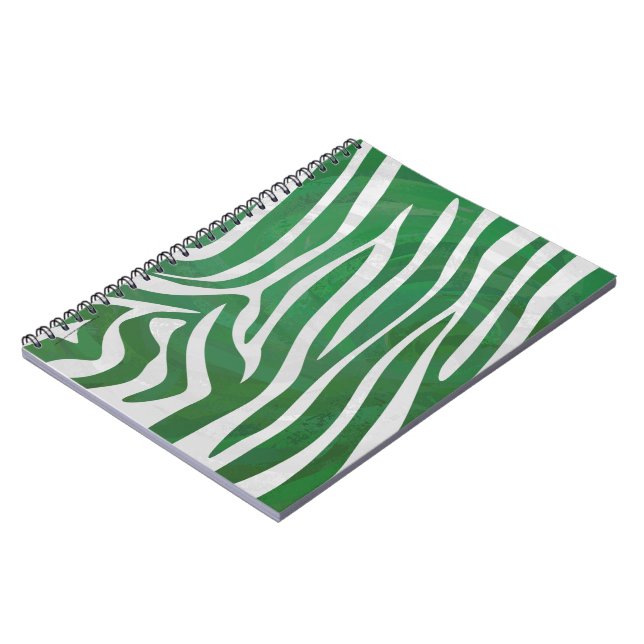Caderno Espiral Zebra Green e White Impressão (Left Side)