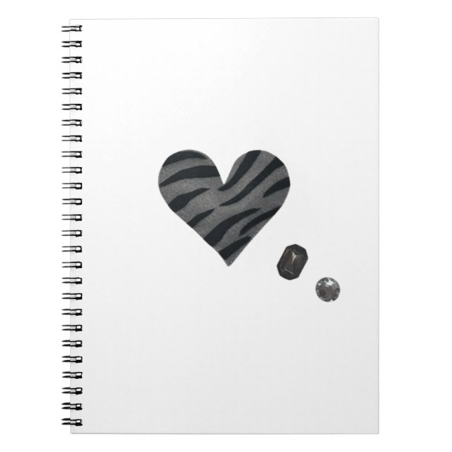 Caderno Espiral Zebra-heart (Frente)