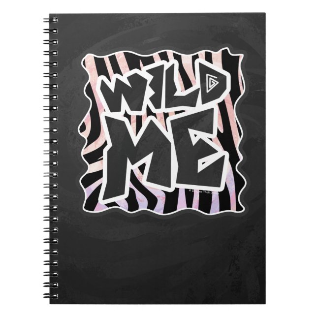 Caderno Espiral Zebra Preto e Rosa Selvagem me (Frente)