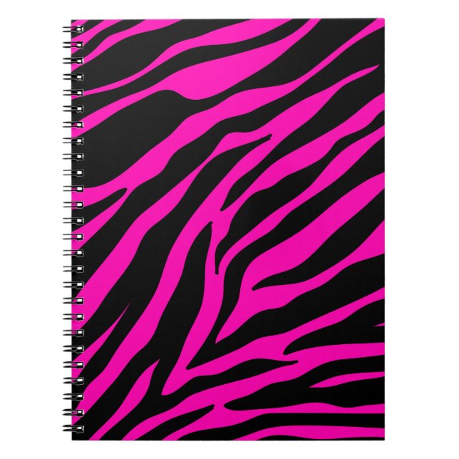 Caderno Espiral zebra rosa (Frente)