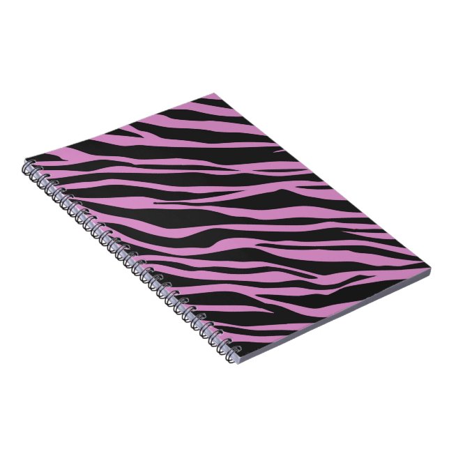 Caderno Espiral Zebra Rosa Orquídea Rasgada (Lado Direito)