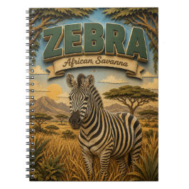 Caderno Espiral Zebra Savana Africana POPCUT