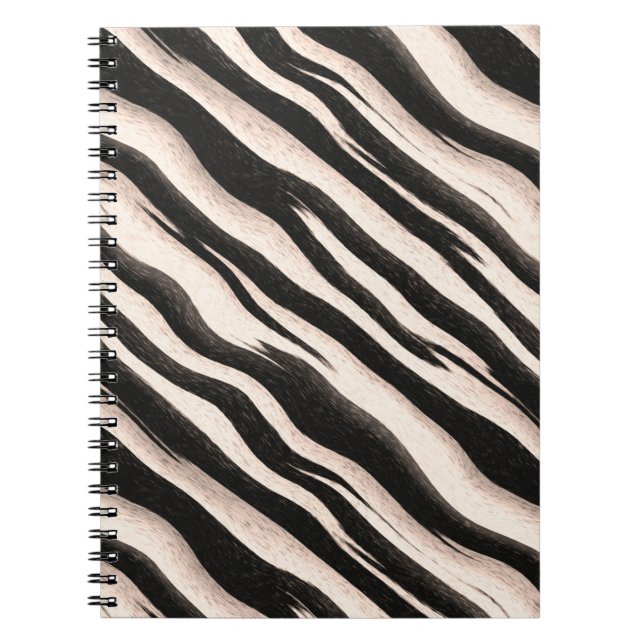 Caderno Espiral Zebra tira textura perfeita + suas ideias (Frente)