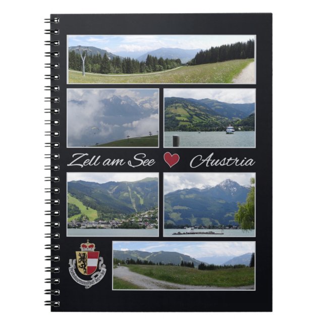 Caderno Espiral Zell am See, notebook Áustria (Frente)