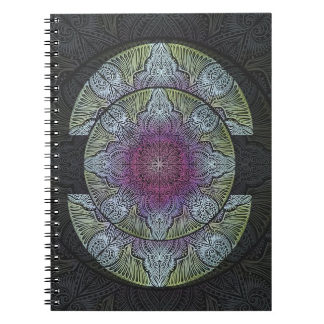 Caderno Espiral Zen Awakening, reiki, cura, chakra (Frente)