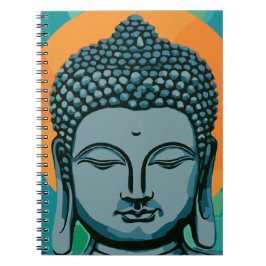 Caderno Espiral Zen Buddha Head