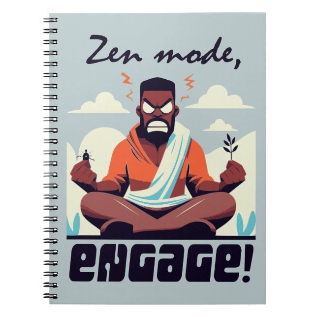 Caderno Espiral Zen Mode, Engage! ⚡ Adultação é uma falha (Frente)