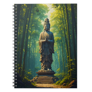Caderno Espiral Zen no Bamboo Grove