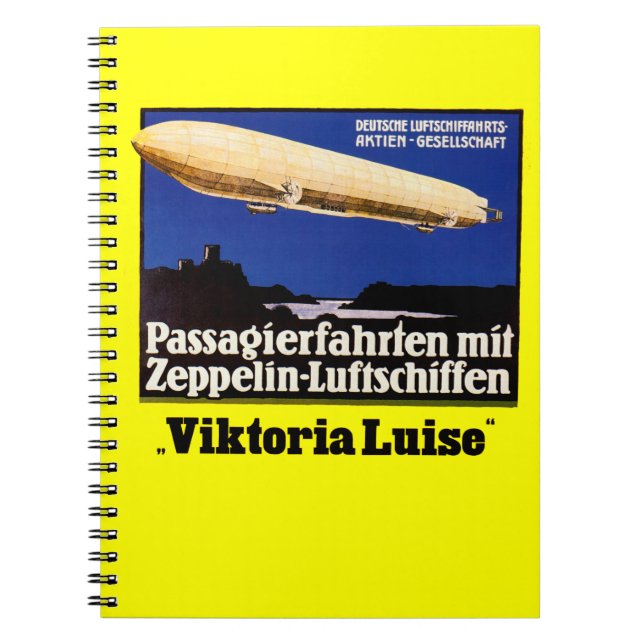 Caderno Espiral Zeppelin Viktoria Luise (Frente)