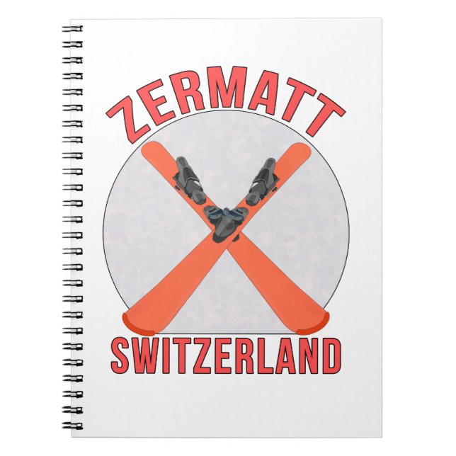 Caderno Espiral Zermatt, Suiça (Frente)