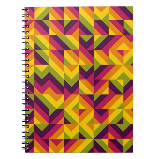 Caderno Espiral Zest Mosaic Chevron (Frente)