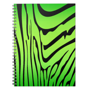 Caderno Espiral Zesty Zebra Green