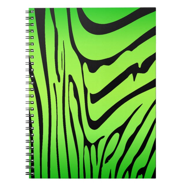 Caderno Espiral Zesty Zebra Green (Frente)