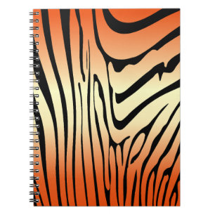 Caderno Espiral Zesty Zebra Orange