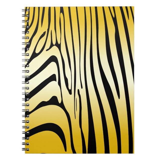 Caderno Espiral Zesty Zebra Yellow (Frente)