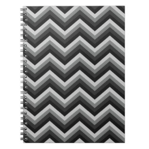Caderno Espiral Ziguezague retro Chevron do teste padrão