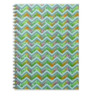 Caderno Espiral ZigZag de Vidro Estreitado