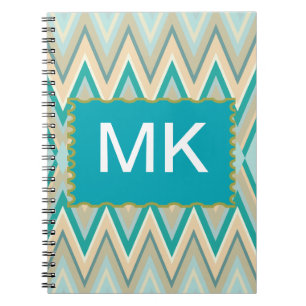 Caderno Espiral zigzag-phones diagonais