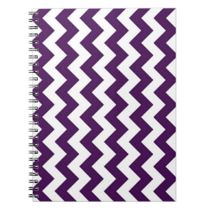 Caderno Espiral Zigzag púrpura e branca