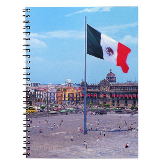 Caderno Espiral Zocalo, Cidade do México, México (Frente)
