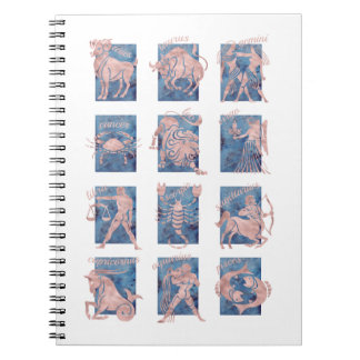 Caderno Espiral Zodiac 12 Star Signs Notebook
