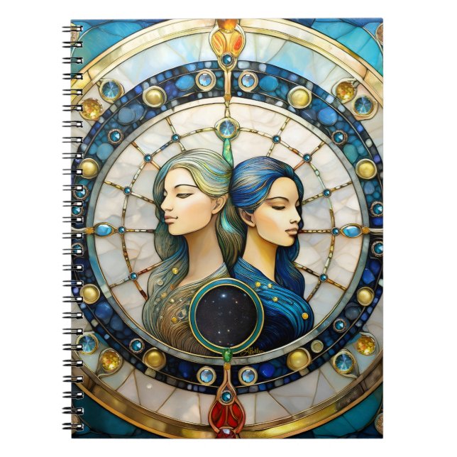 Caderno Espiral Zodíaco - Gêmeos Os Gêmeos (Frente)