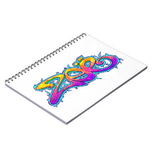 Caderno Espiral ZOE grafitti nome -