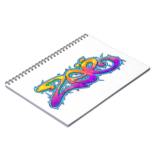 Caderno Espiral ZOE grafitti nome - (Left Side)