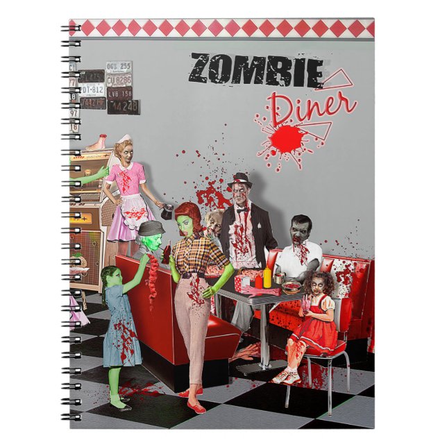 Caderno Espiral Zombie Diner (Frente)