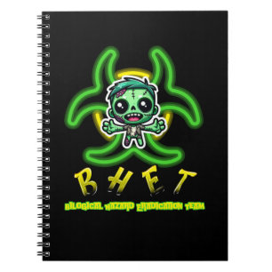 Caderno Espiral Zombie engraçado