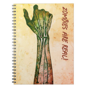 Caderno Espiral Zombie Hand