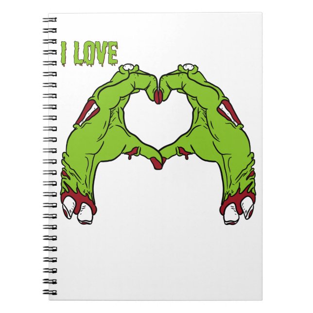Caderno Espiral Zombie Love (Frente)
